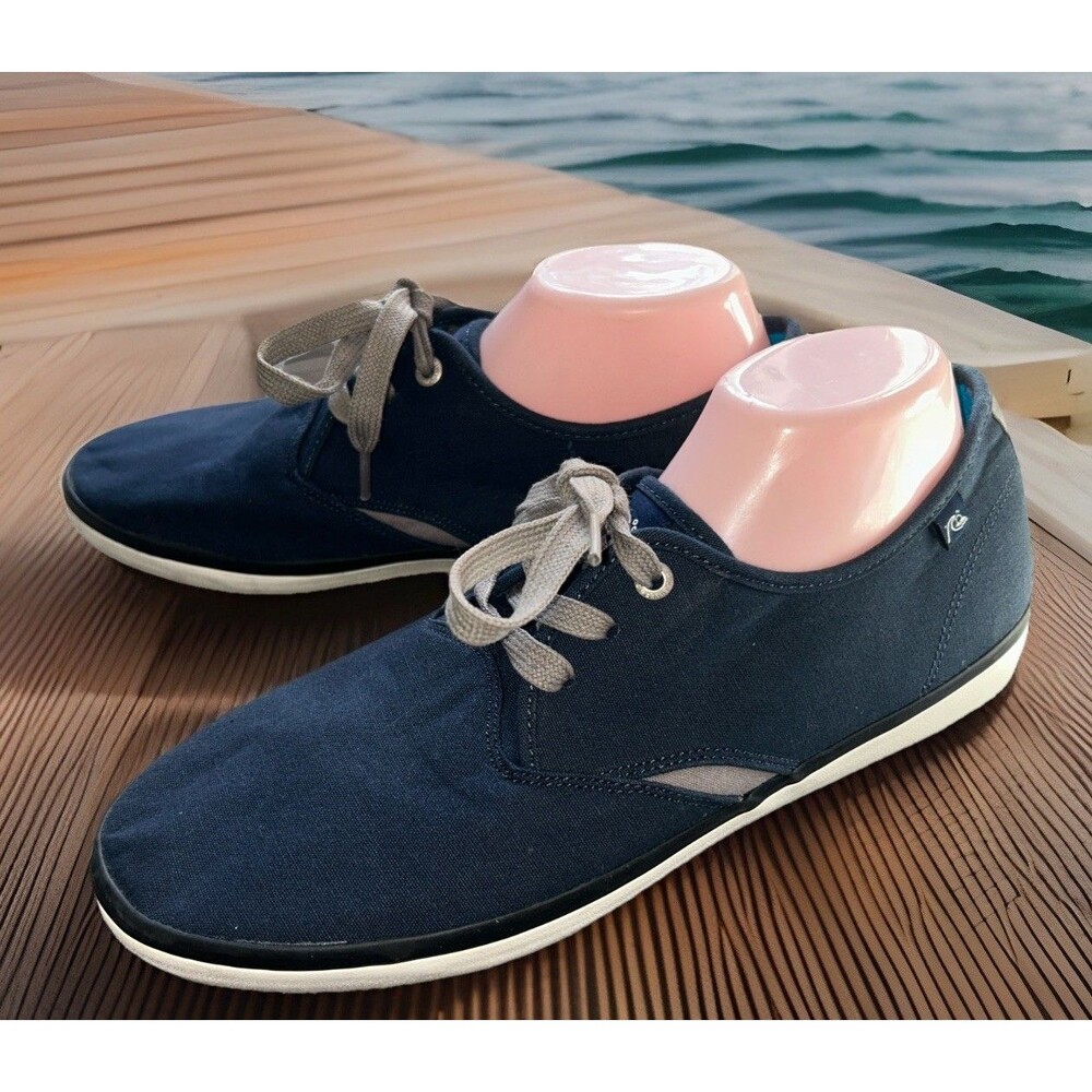 Men’s Quicksilver Shorebreak Blue canvas low rise sneakers sz 11 D